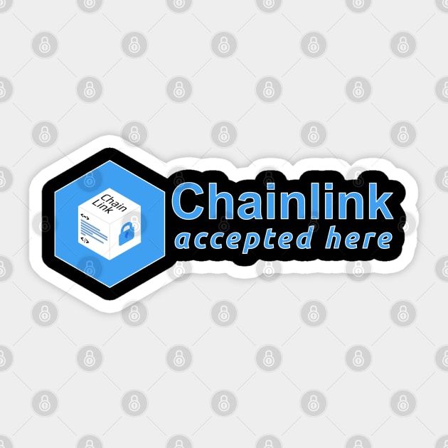 Chainlink Crypto Link Sticker by BitcoinSweatshirts